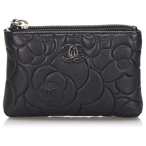 porte-cartes chanel|portefeuille cuir chanel.